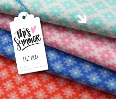 RESTSTÜCK 1,30m !!! - Bio Jacquard - LIL´KAT - türkis - This Summer - Hamburger Liebe